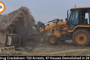 J&K Drug Crackdown: 733 Arrests, 47 Houses Demolished in 28 Days