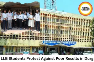 LLB Students Protest Against Poor Results at Durg University