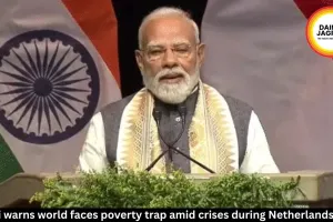 Modi warns world faces poverty trap amid crises during Netherlands visit