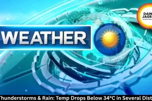 MP Thunderstorms & Rain: Temp Drops Below 34°C in Several Districts