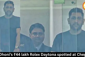 MS Dhoni’s ₹44 lakh Rolex Daytona spotted at Chepauk