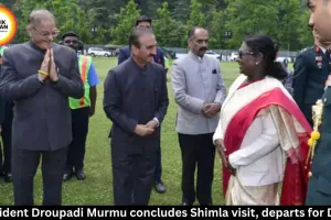 President Droupadi Murmu concludes Shimla visit, departs for Delhi