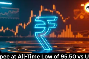 Rupee at All-Time Low of 95.50 vs USD