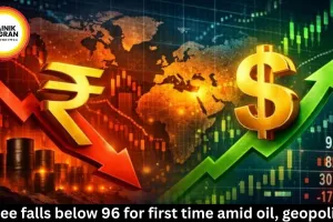 Rupee falls below 96 for first time amid oil, geopolitics