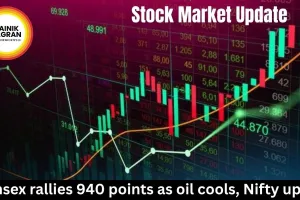 Sensex rallies 940 points as oil cools, Nifty up 1%
