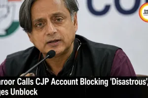 Tharoor Calls CJP Account Blocking 'Disastrous', Urges Unblock