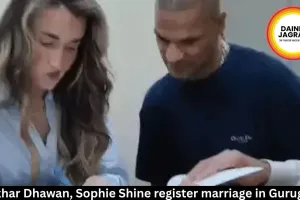 Shikhar Dhawan, Sophie Shine register marriage in Gurugram  