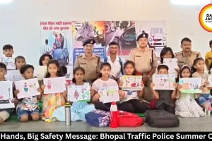 Tiny Hands, Big Safety Message: Bhopal Traffic Police Summer Camp
