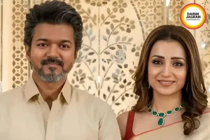 Trisha Krishnan Blushes After Fan Mentions Vijay In Chennai