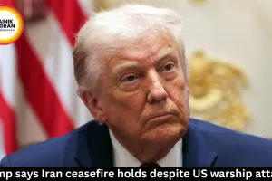 Trump says Iran ceasefire holds despite US warship attacks