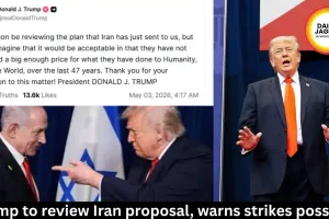 Trump to review Iran proposal, warns strikes possible