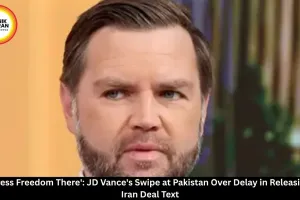  JD Vance Blames Pakistan Press Freedom for Iran Deal Delay