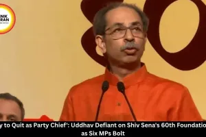 Uddhav Defiant on Shiv Sena's 60th Foundation Day Amid MP Revolt