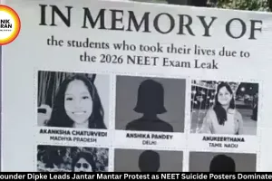 CJP Founder Dipke Leads NEET Suicide Protest at Jantar Mantar