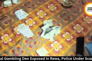 Illegal Gambling Den Caught on Camera in Rewa, Questions Raised Over Police Inaction