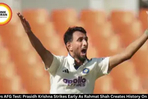 IND vs AFG Test Day 3: Prasidh Strikes, Rahmat Shah Hits Fifty