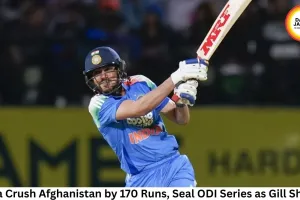 India Crush Afghanistan by 170 Runs, Seal ODI Series as Gill Shines
