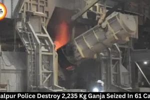  Jagdalpur Police Destroy 2,235 Kg Ganja Worth Rs 2 Crore