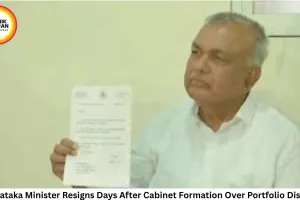 Karnataka Minister Resigns Days After Cabinet Formation Over Portfolio Dispute