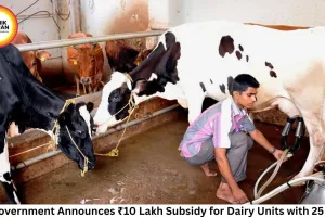 MP Government Announces ₹10 Lakh Subsidy for Dairy Units with 25 Cows