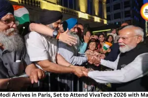 PM Modi Arrives in Paris, Set to Attend VivaTech 2026 with Macron