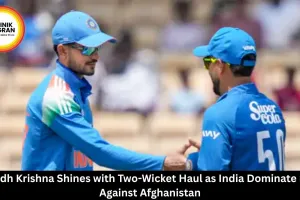 Prasidh Krishna Two-Wicket Haul Puts India on Top vs Afghanistan
