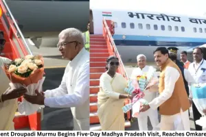 President Droupadi Murmu Begins Five-Day Madhya Pradesh Visit, Reaches Omkareshwar