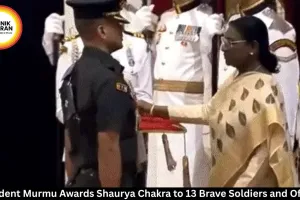 President Murmu Awards Shaurya Chakra to 13 Soldiers and Officers