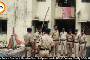 Raipur Police Search 300+ Homes in BSUP Colony Drive