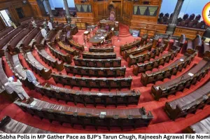 Rajya Sabha Polls in MP Gather Pace as BJP's Tarun Chugh, Rajneesh Agrawal File Nominations