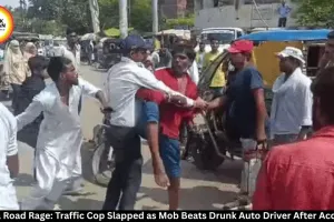 Rewa Road Rage: Traffic Cop Slapped, Auto Driver Beaten by Mob