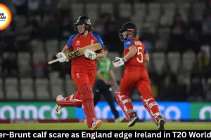 England edge Ireland by four wickets but Sciver-Brunt calf scare clouds win