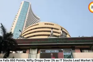 Sensex Falls 893 Points, Nifty Drops Over 1% as IT Stocks Lead Market Selloff