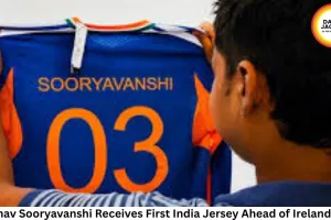 Vaibhav Sooryavanshi Receives First India Jersey Ahead of Ireland Tour