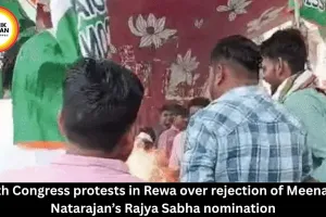 Youth Congress Protests in Rewa Over Meenakshi Natarajan