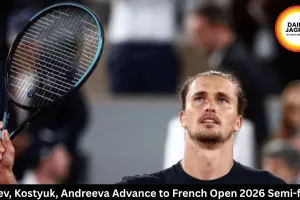 French Open 2026 Semi-finals: Zverev, Kostyuk, Andreeva Advance