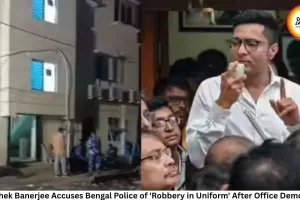 Abhishek Banerjee Accuses Bengal Police of 'Robbery in Uniform' After Office Demolition