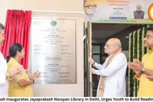 Amit Shah Inaugurates Jayaprakash Narayan Library in Delhi, Urges Youth to Build Reading Habit