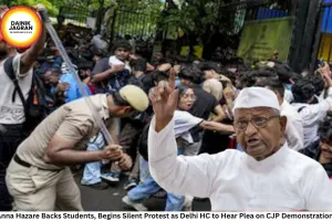 Anna Hazare Backs Students, Begins Silent Protest as Delhi HC to Hear Plea on CJP Demonstration