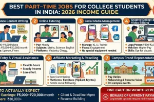 Best Part-Time Jobs for College Students in India: What Actually Pays in 2026