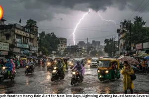 Chhattisgarh Weather: Heavy Rain Alert for Next Two Days, Lightning Warning Issued Across Several Districts