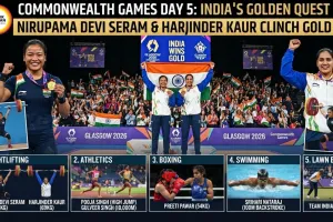 Commonwealth Games Day 5: Nirupama Devi Seram and Harjinder Kaur Eye Gold as India Compete Across Five Sports