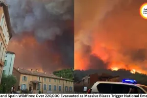 France and Spain Wildfires: Over 220,000 Evacuated as Massive Blazes Trigger National Emergency