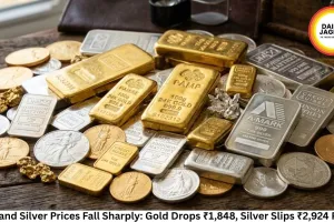 Gold and Silver Prices Fall Sharply: Gold Drops ₹1,848, Silver Slips ₹2,924 Per kg