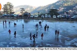 Himachal’s 11 Skaters Selected for Asian Trophy, Village-Built Ice Rink Produces International Talent