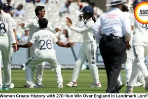 India Women Create History with 270-Run Win Over England in Landmark Lord’s Test