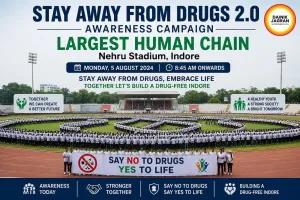 Indore to Form Largest Human Chain Under ‘Stay Away from Drugs 2.0’ Awareness Campaign