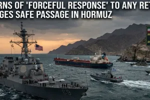 Iran Warns of 'Forceful Response' to Any Retaliation as US Urges Safe Passage in Hormuz