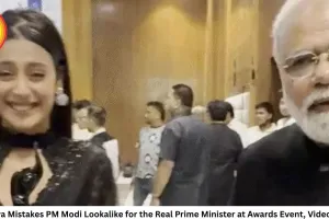 Isha Malviya Mistakes PM Modi Lookalike for the Real Prime Minister at Awards Event, Video Goes Viral