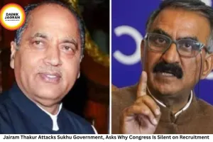 Jairam Thakur Attacks Sukhu Government, Asks Why Congress Is Silent on Recruitment
